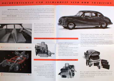 BMW 501 Modelprogram 1955 Carbrochure (4997)
